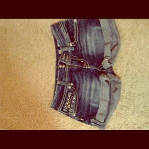 Miss me denim shorts with rhinestone detail