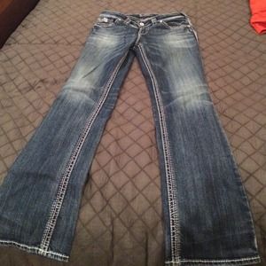 Silver suki flap 17" jeans