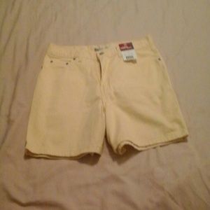 NWT Soft Yellow Denim Shorts!