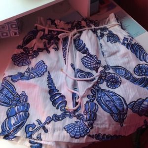 Skirt with pockets and tie waist