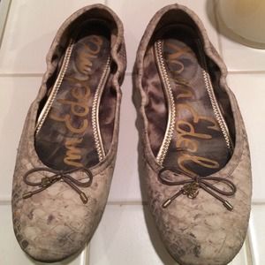 Sam Edelman snakeskin flats