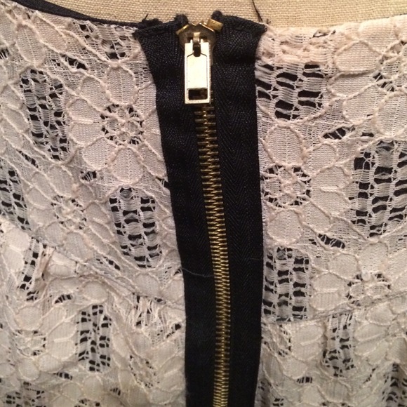 Angie Lace & Zipper Skirt - Picture 2 of 3