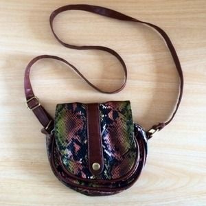 Multicolor Snake Skin Mini Purse!