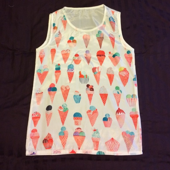 Super cute ice cream tank!