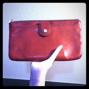 Brick Red Small Clutch