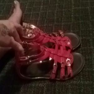 Red sandals