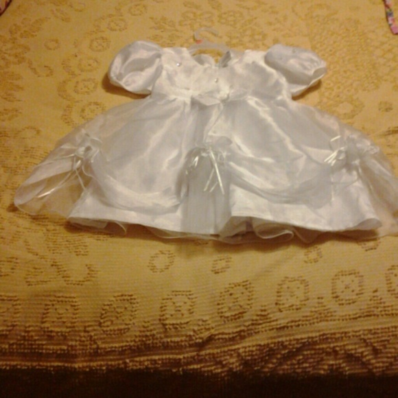 White little girls party dress