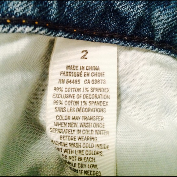 Cutoff Denim Short with Lace Detail - Picture 3 of 3