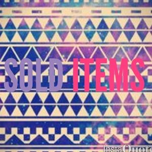 Sold Items
