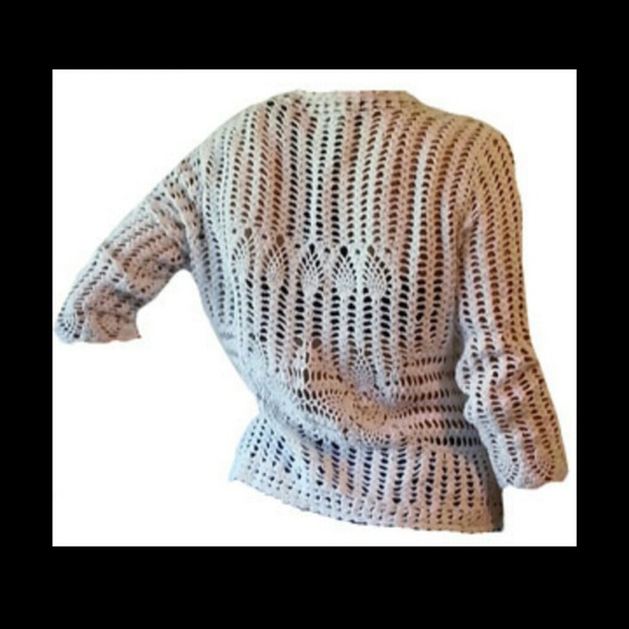 Teen's knitted see through evening garment. - Picture 2 of 2