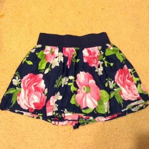 Hollister Floral Mini Skirt