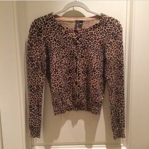 leopard cotton sweater