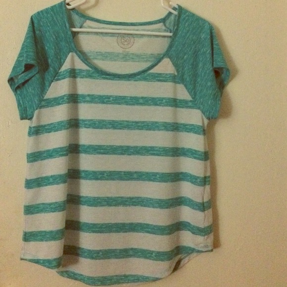 Light baby blue/white stripped shirt