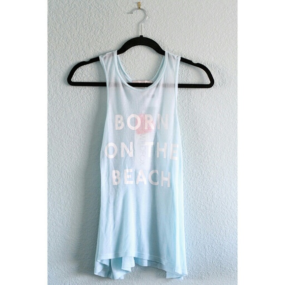 Wildfox Tops - Wildfox | HP⭐️- "Born on the Beach" Racerback Tank