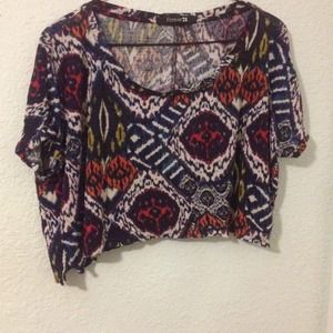 Forever 21 tribal crop top