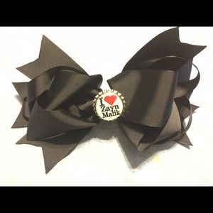 Black I Heart Zayn Malik Bow