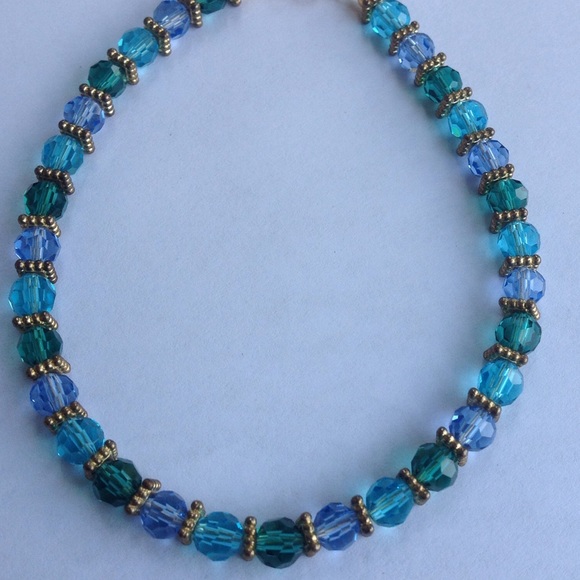 Sea Breeze Glass Ankle Bracelet