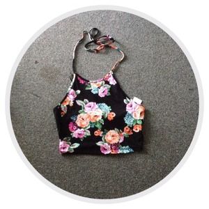 SOLD Charlotte Russe floral halter top