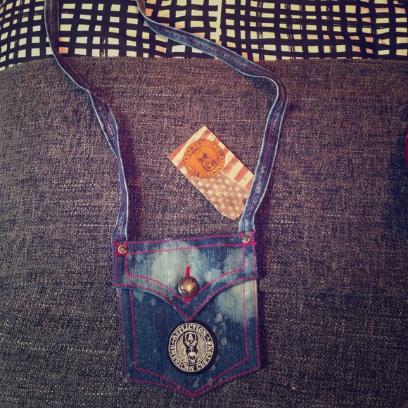 Affliction denim bag