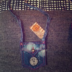 Affliction denim bag