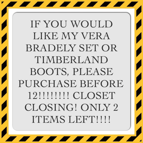 LAST CHANCE FOR VERA BRADELY and TIMBERLAND!