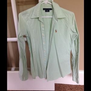 Slim fit polo button down