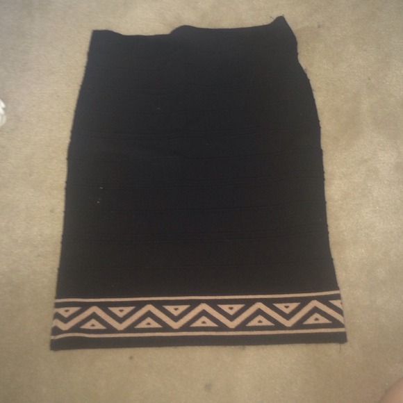 High waisted bodycon skirt