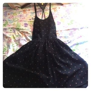 Classy black back out dress w/ hearts