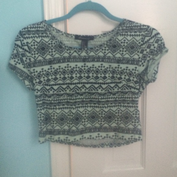 Aztec crop top