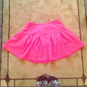 HOT pink pleated skirt by Moonlight