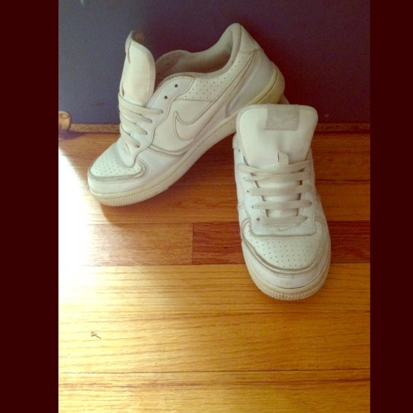 White nikes.