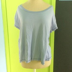 Basic blue baggy tee