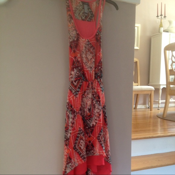 Beautiful dress coral pattern