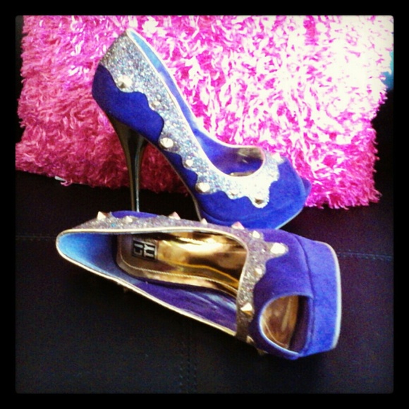 Sold Purple & Gold  studded shoes