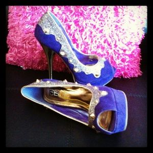 Sold Purple & Gold  studded shoes