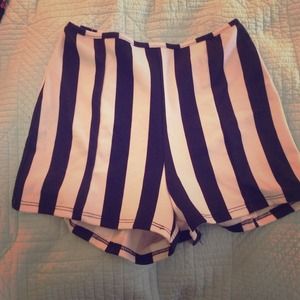 Nollie Pin Stripe Black & White Shorts!
