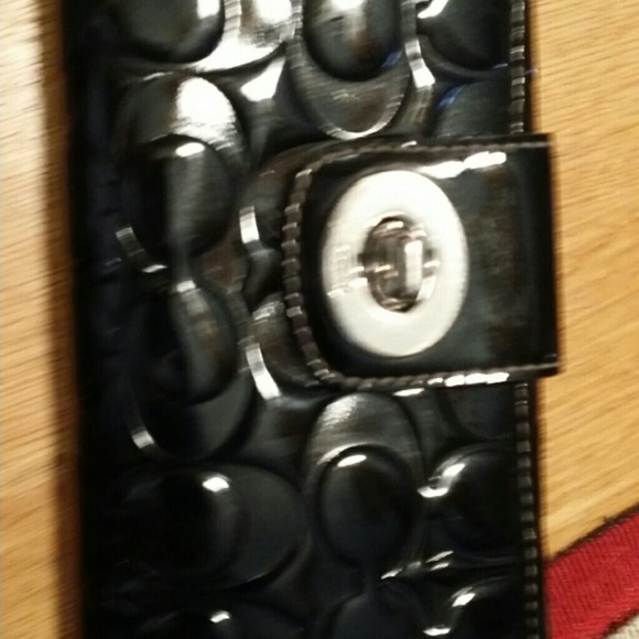 Coach patent leather wallet