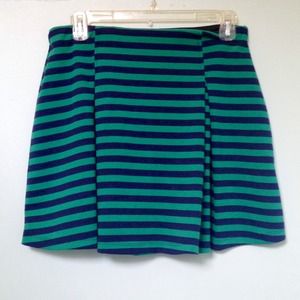 Forever 21 A-line stripe skirt