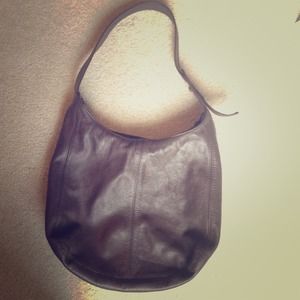 Brown leather purse