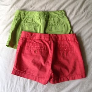 2 pairs of J.Crew Classic Twill Chino Shorts!