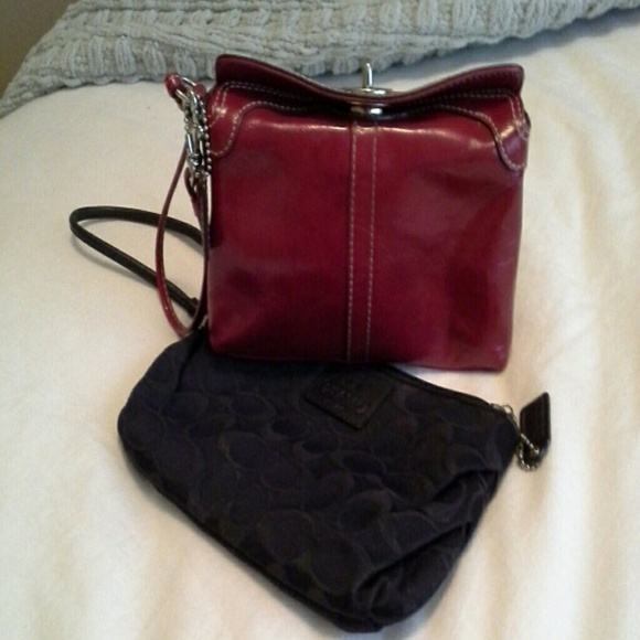 Two Authintic coach wristlets