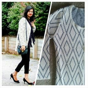Graphic Open Cardigan