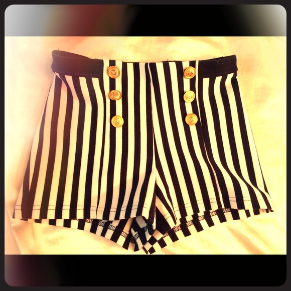 Forever 21 sailor high waist shorts
