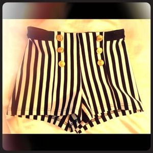 Forever 21 sailor high waist shorts
