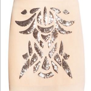 (NWT) Sequin detail short skirt