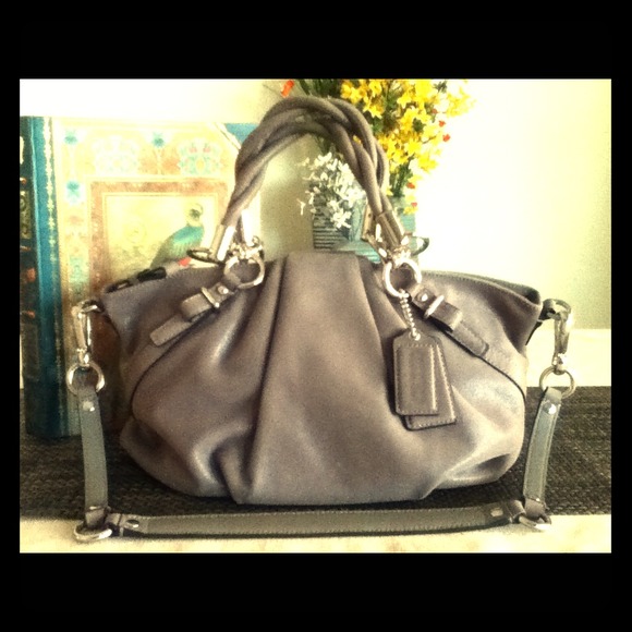 Coach Madison Pleated Leather Sophia Satchel