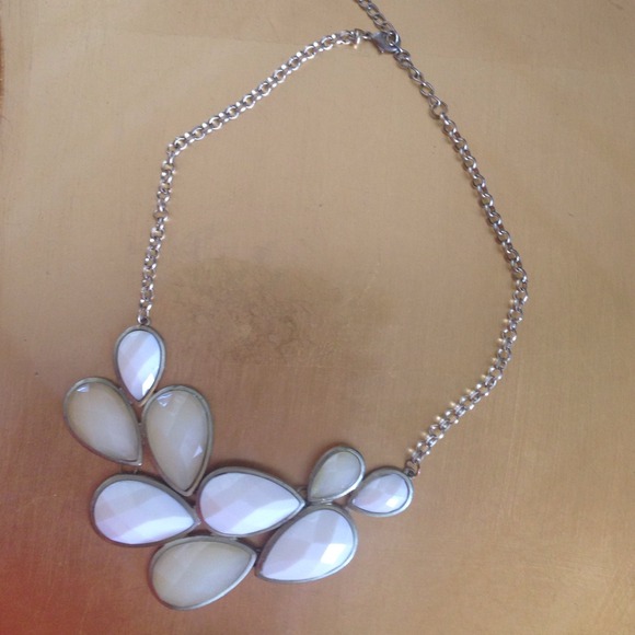 White Statement Necklace