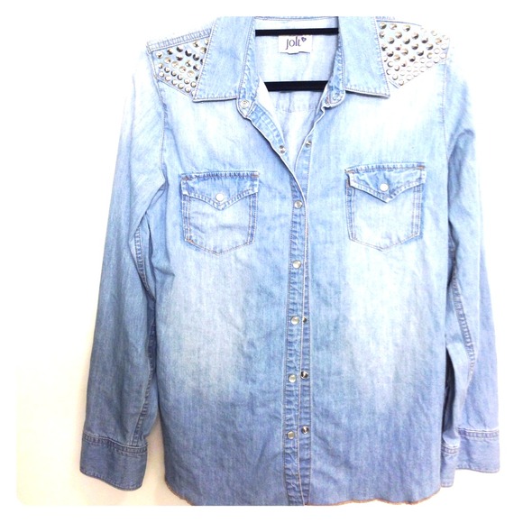 Jolt Tops - Denim & Studs