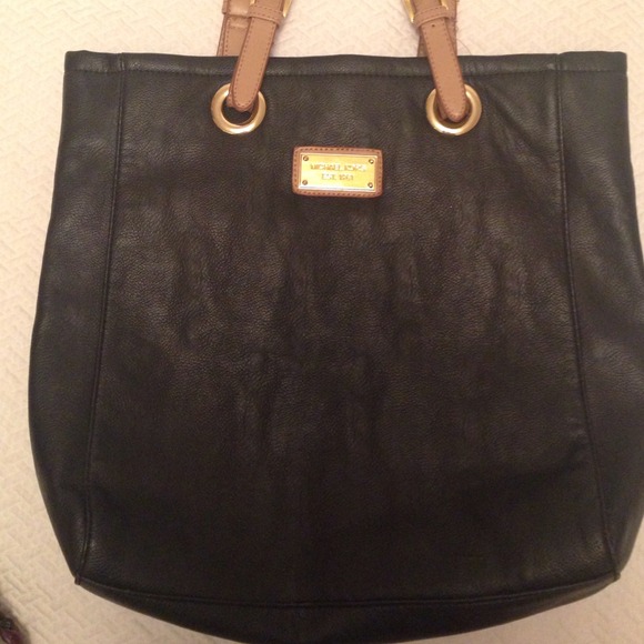 *On Hold* MK Black Leather Tote