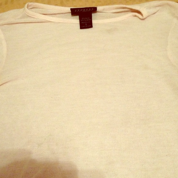 A pink translucent top from express